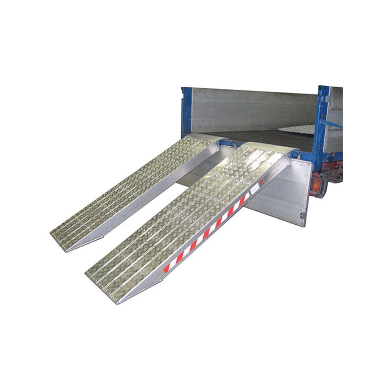Longueur de rampe 2.00m - Hauteur à franchir de 600mm - charge max par paire 13200kg pour empattement 2000mm - Prix Unitaire - M120S/3/20ALU
