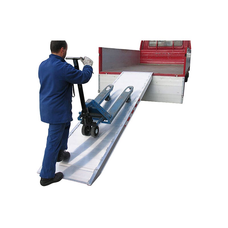 Longueur de rampe 1.20m - Largeur utile: 0.94m - Capacité de charge jusqu'à 1000kg - Hauteur à franchir de 360mm - Prix Unitaire - MPC1200.1000.1000U