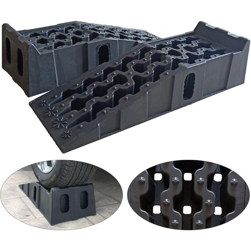 Rampe de Chargement Lourde 7T Rampe de Levage pour Voiture Rampe de Chargement en Plastique antidérapant Stabilisation pour suv