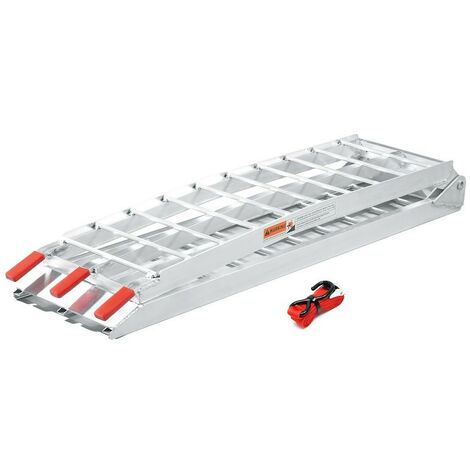 Rampe de chargement moto pliable 340 kg 226 cm de long