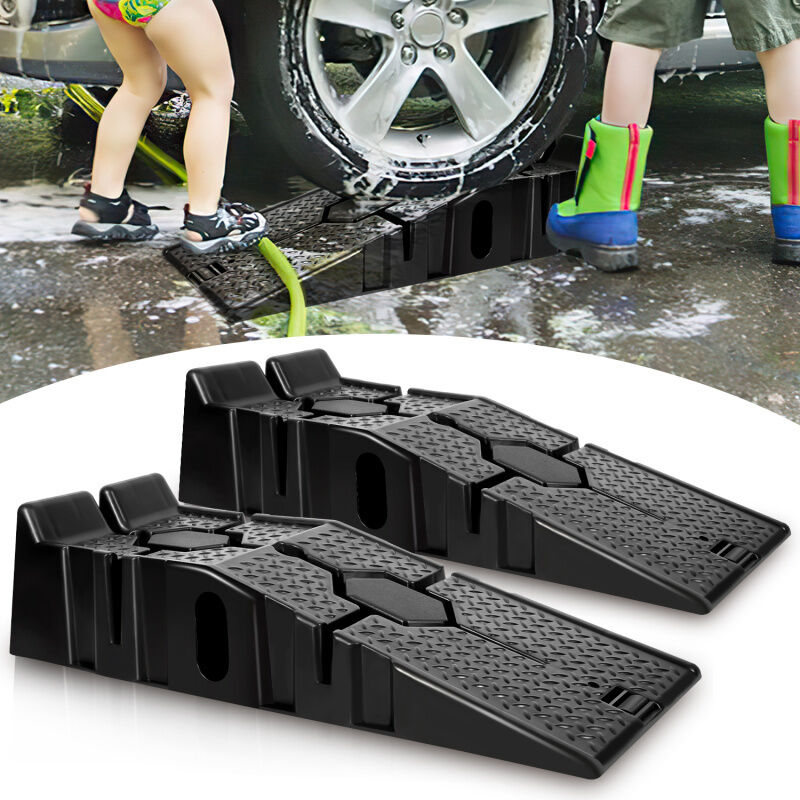 Rampe de Chargement Rampe d'accès Jeu de 2 Plastique Lourdes Charges 3 t Rampe de bordure Rampe de Levage