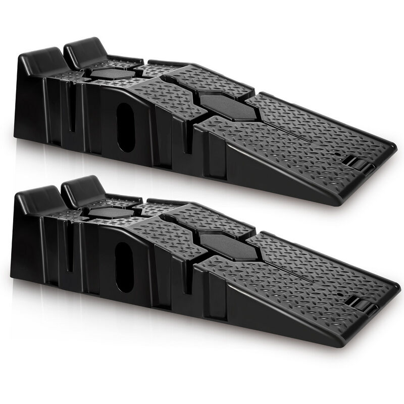 Rampe de Chargement Rampe d'accès Jeu de 2 Plastique Lourdes Charges 3 t Rampe de bordure Rampe de Levage