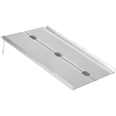 Rampe de chargement rampe d'accès pour fauteuil roulant pliable antidérapante capacité de chargement 270 kg