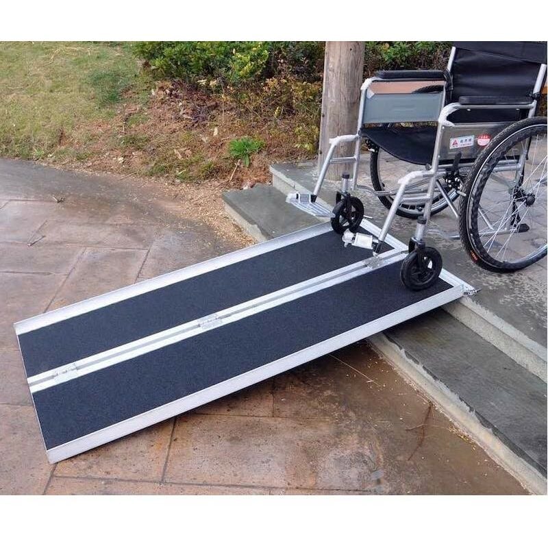 Rampe D'accès, De Marche Pliable, Fauteuil Roulant, Chaise roulante, pmr Quad 152.5cm 270kg