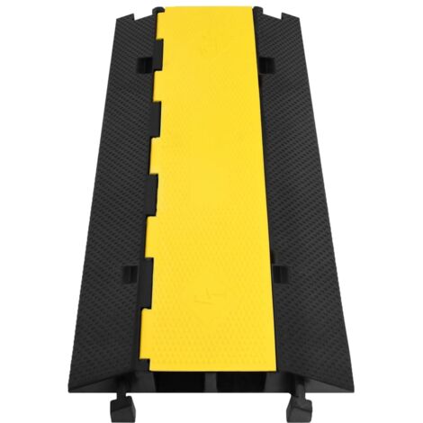 Rampe de protection de câble avec 2 canaux 100 cm caoutchouc CFW825833