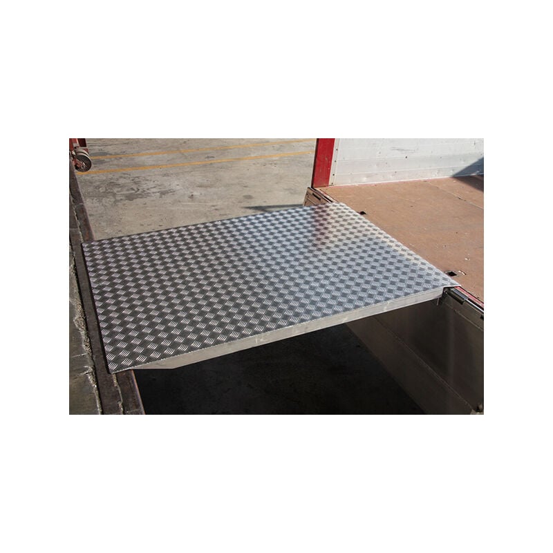 Rampe de quai - Longueur 1800mm - Largeur 1250mm - Dénivellation de 100 à 230mm - Charge max. 610kg - Prix Unitaire - MPL1800L