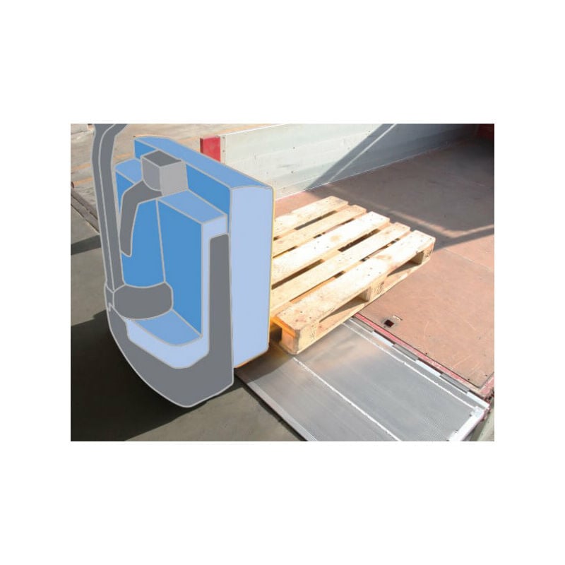 Rampe de quai - Longueur 1815 mm / Largeur 1250 mm - Charge max 2100 kg - Prix Unitaire - MS040AC/1815