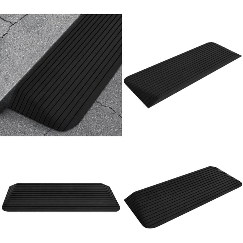Rampe de seuil 110x41x5 cm Caoutchouc - rampe de seuil - rampes de seuil - Home & Living