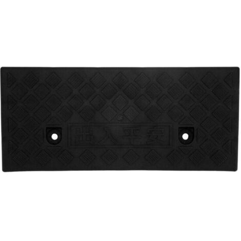 Rampe de seuil portative de rampe de bordure en plastique d'épaisseur de 5 cm pour les fournitures de quai de chargement d'allée de véhicule de voiture noir