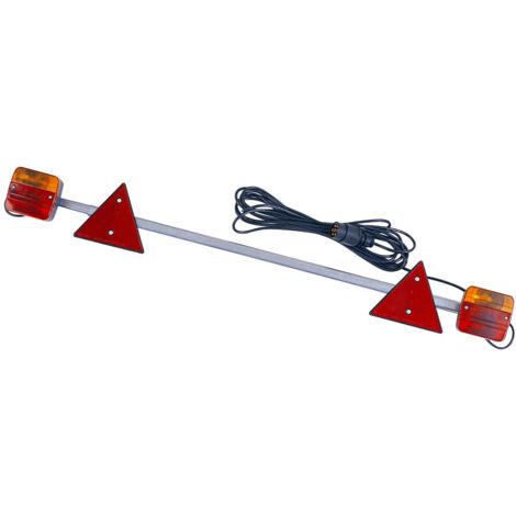 Rampe de signalisation agricole 1,20 m – Éclairage LED haute visibilité – Pour terrains accidentés – Conception robuste et durable – Abtech