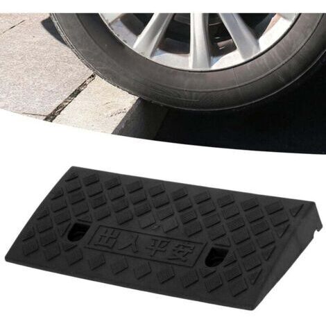 Rampe de Trottoir Plastique Rampe de Seuil Portable Épaisseur 5cm pour Voiture Fournitures de Quai de Chargement(Noir)