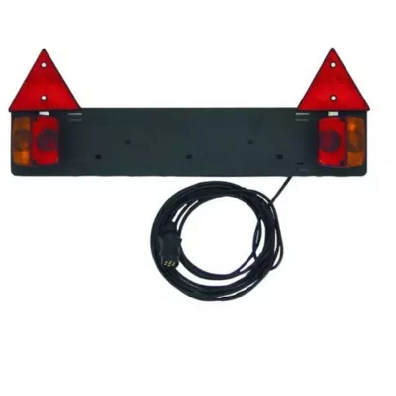 Aj.ba - Rampe d'éclairage arrière 750 mm pour remorque bagagère