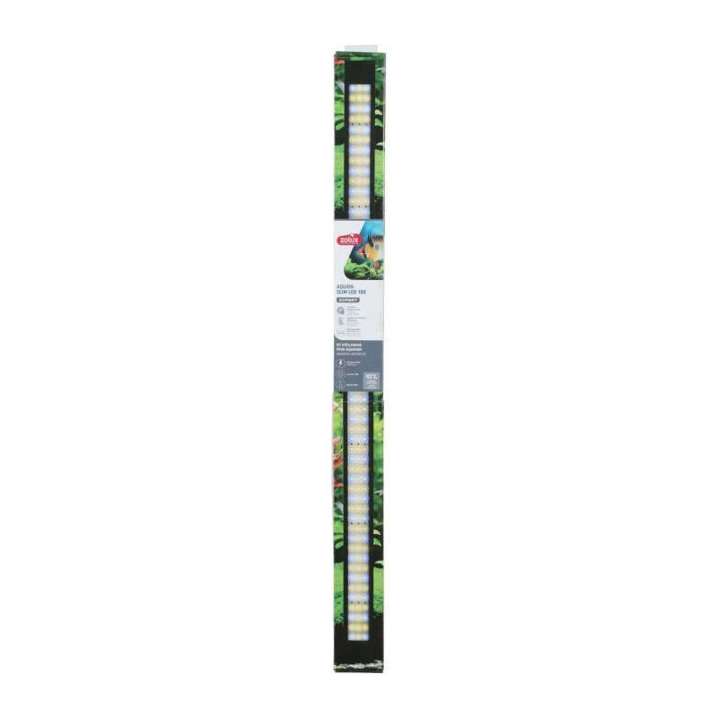 Zolux - Rampe d'éclairage Slim led dimmable - Ajustable et adaptable en remplacement d'un tube néon T8 ou T5 - 100 cm