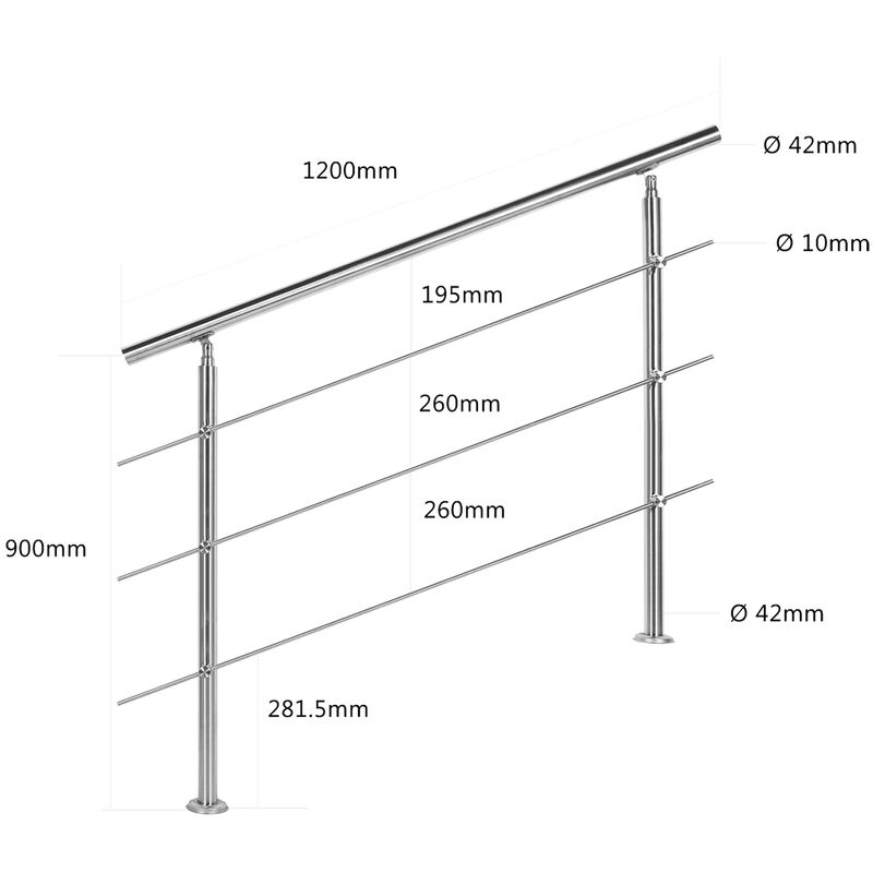 barriere escalier 120 cm