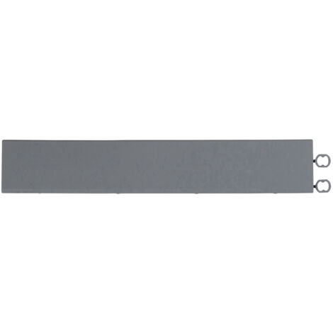 Rampe grise anthracite pour dalle épaisseur 12 mm Rampe clipsage facile dimensions 30 x 5,5 cm Rampe à usage intensif idéal pour terrasse