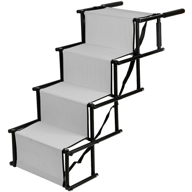 Rampe pour Chien Portable pour Voiture, L'échelle Pliable de Voiture est Pratique et Rapide, Convient pour Les Chiens de Grande et Petite Taille,