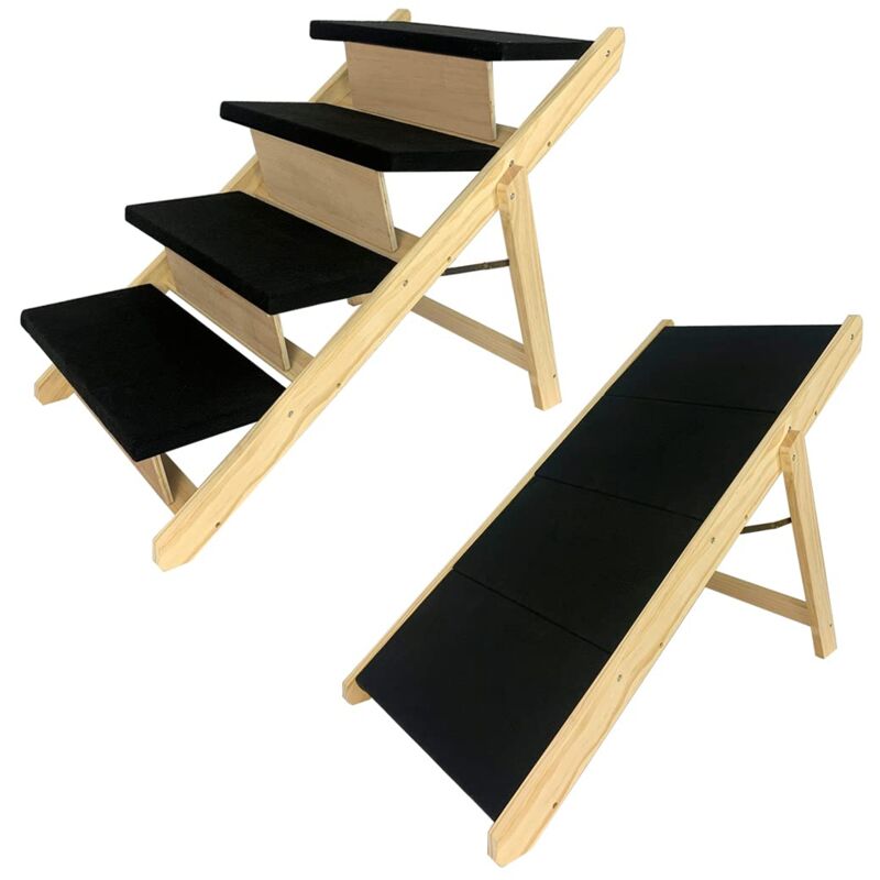 Rampe pour chiens 2 en 1 pour petits chiens et chats Rampe pliante pour animaux de compagnie Rampe antidérapante type B NAIZY