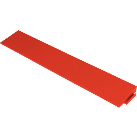 Rampe pour dalle en plastique rouge épaisseur 12mm Rampe clipsable pour usage intensif Rampe 30x5,5 cm idéal pour extérieur