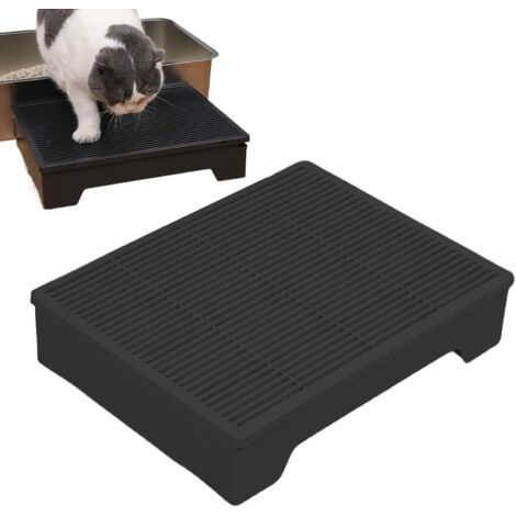 Rampe pour Litière Tabouret à Pédale pour Bac,Réglable avec Grille