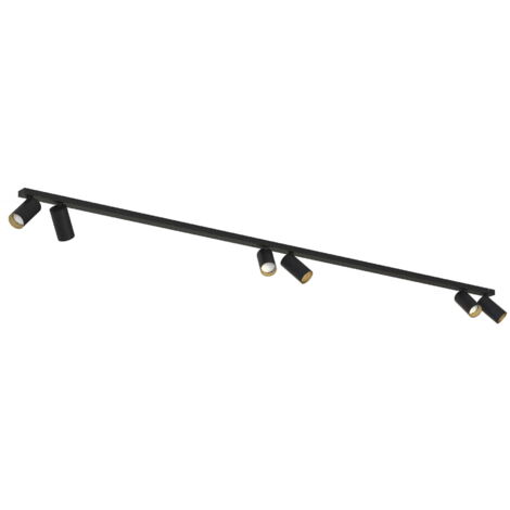 Rampe spots plafond Nowodvorski MONO 7770 noire 6xGU10