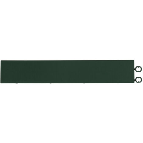 Rampe verte émeraude pour dalle épaisseur 12 mm Rampe clipsage facile dimensions 30 x 5,5 cm Rampe à usage intensif idéal pour jardin