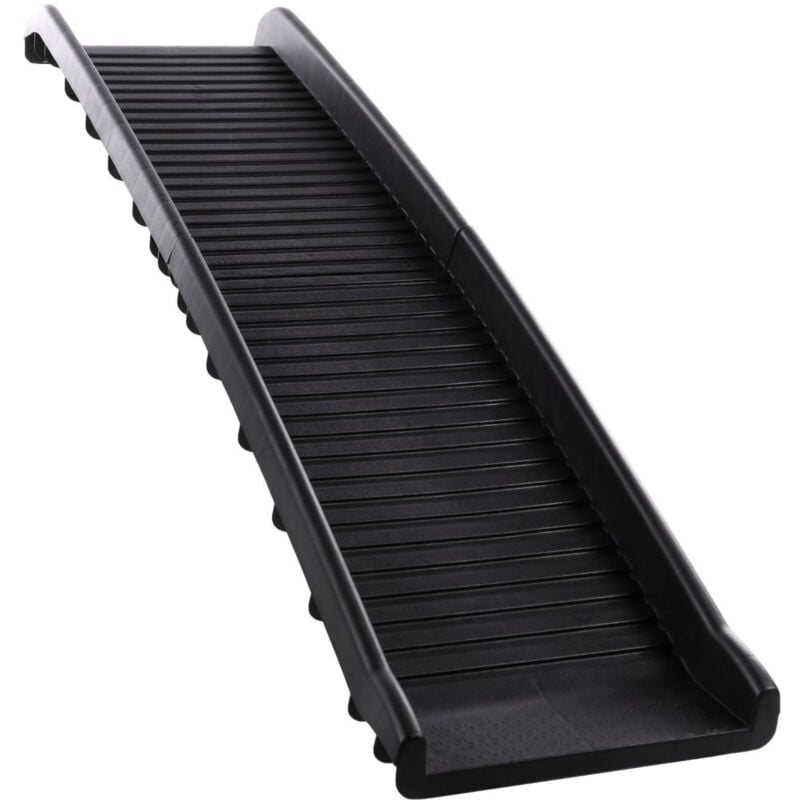 Rampe Zenna pliable en plastique 156x40x15cm max 90 kg pour chien - Flamingo