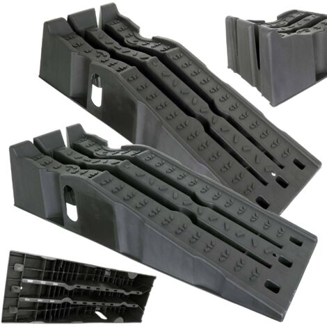 Rampes de chargement larges pour voitures, 2 pièces, résistance 8 tonnes, hauteur 220 mm