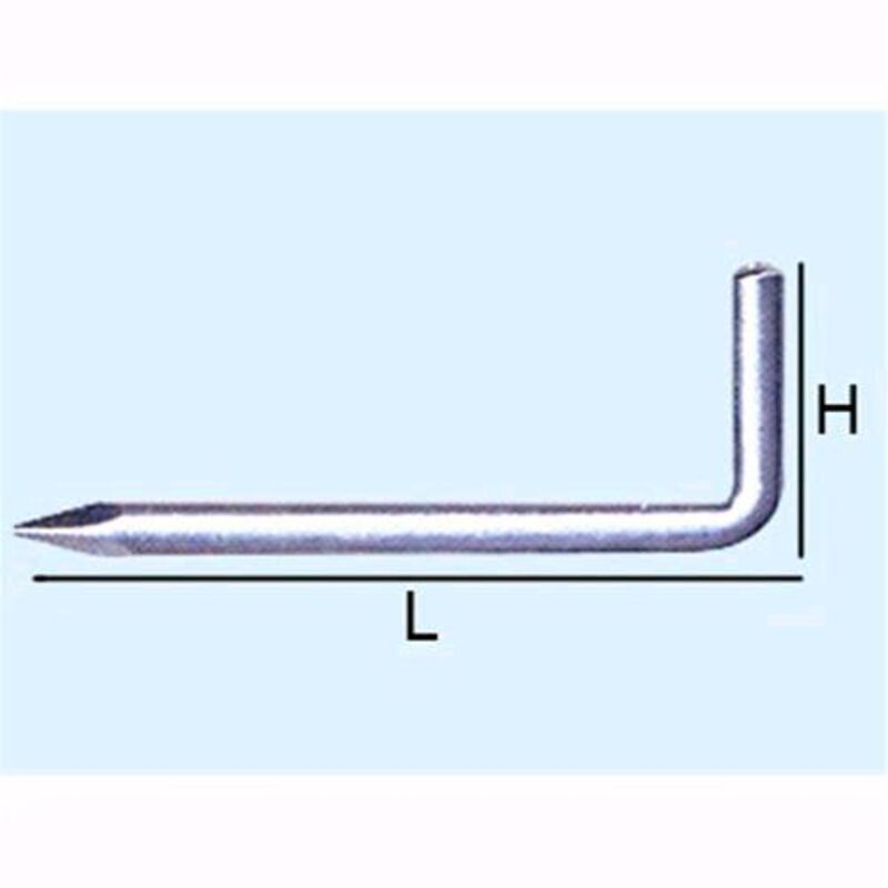 Rampini a punta 18x50 - Filo 3,00 - l 35 mm. - h 15 mm conf. 300 Pz