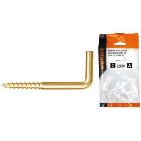 RAMPINO A VITE OTTONE SELF WORKIT - MOD 16X35 MM 25X11,5X2,25 CF=PZ 4 - 5 confezione
