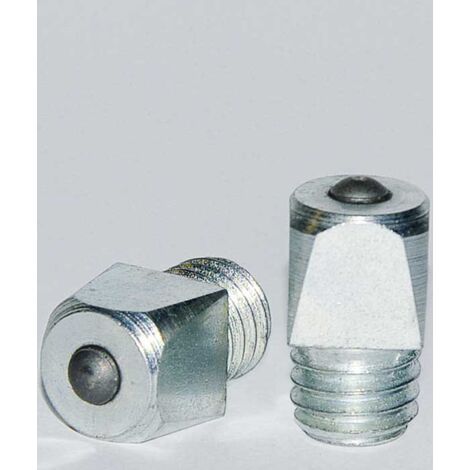 Ramponi quadrati Mondial 10x10x10 con widia in ferro pesante con filetto da 3/8'': 4 pz Rampone quadrato con widia 10mm