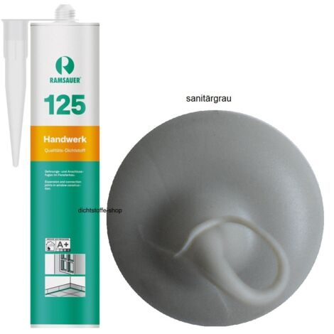 Ramsauer 125 Handwerk Neutral Silikon Dichtstoff 310ml Kartusche sanitärgrau