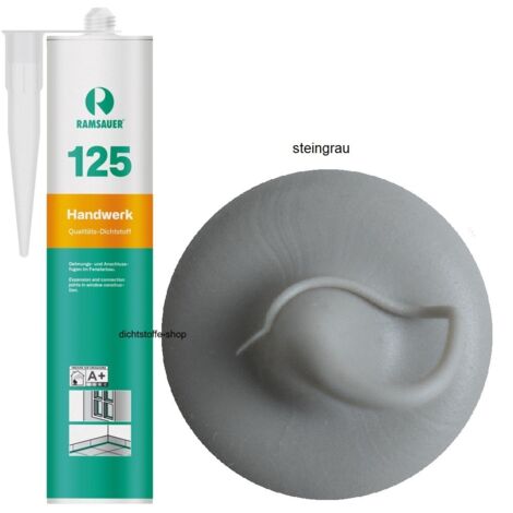 Ramsauer 125 Handwerk Neutral Silikon Dichtstoff 310ml Kartusche steingrau