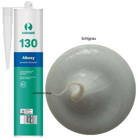 Ramsauer 130 Alkoxy Silikon Fugen Dichtstoff 310ml Kartusche lichtgrau