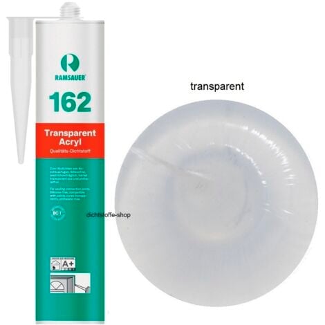 RAMSAUER® Ramsauer 162 Transparent Acryl 1K Acryl Fugen Dichtstoff 310ml Kartusche