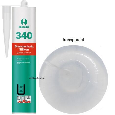 Ramsauer 340 Brandschutz Silikon Fugen Dichtstoff 310ml Kartusche transparent