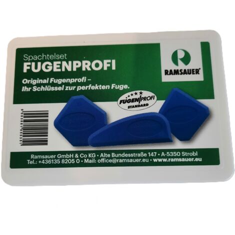 Ramsauer 3er Spachtelset Fugenprofi Silikon Acryl Hybrid Dichtstoff Fugenzieher