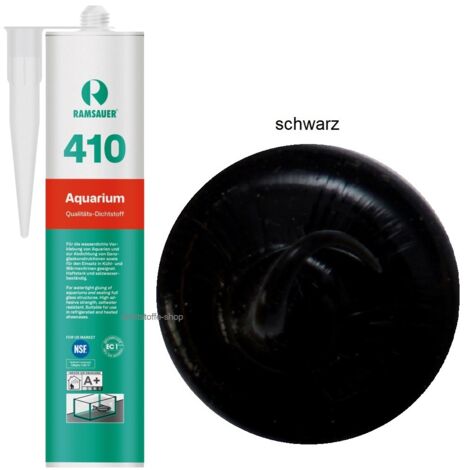 Ramsauer 410 Aquarium 1K Silikon Dichtstoff 310ml Kartusche schwarz
