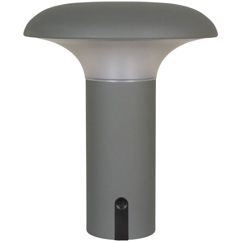 Ebuy24 Ramsey Outdoor Lampe Led Wiederaufladbar Grau, Matt.