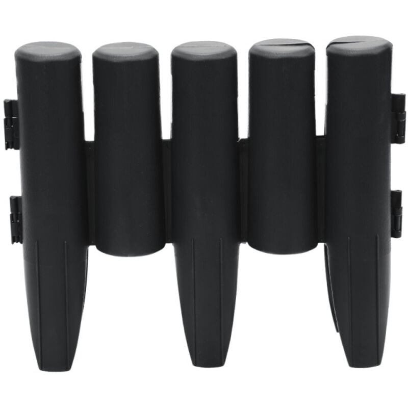 20 pièces bordure de lit palissade de jardin bordure de pelouse 2,8 m bordure de pelouse bordure de lit palissade en PP, marron