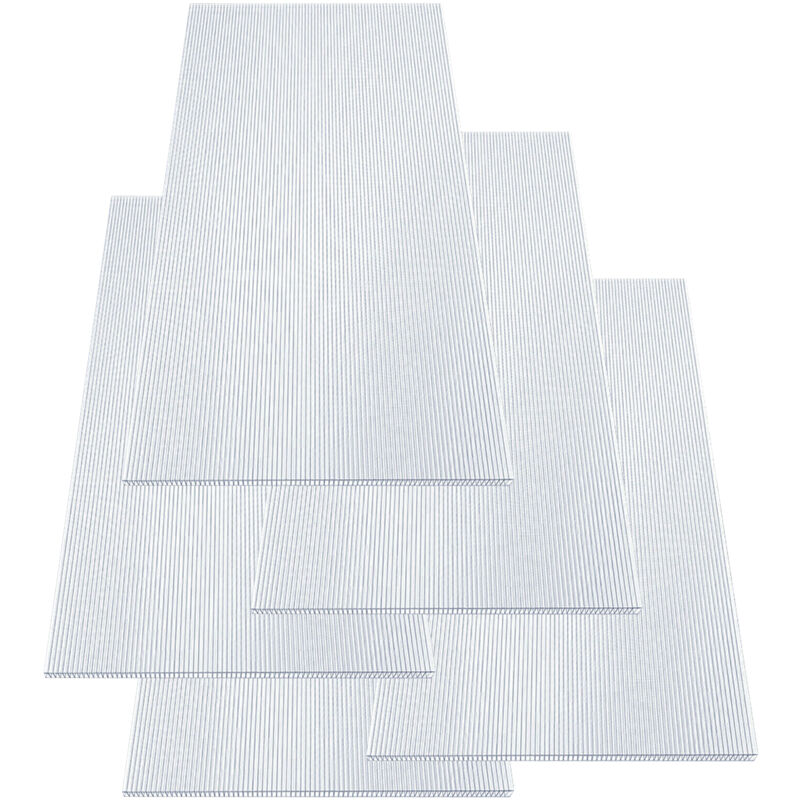 Randaco - 14x Plaque alvéolaire double Plaque alvéolaire 4mm serre transparente pc