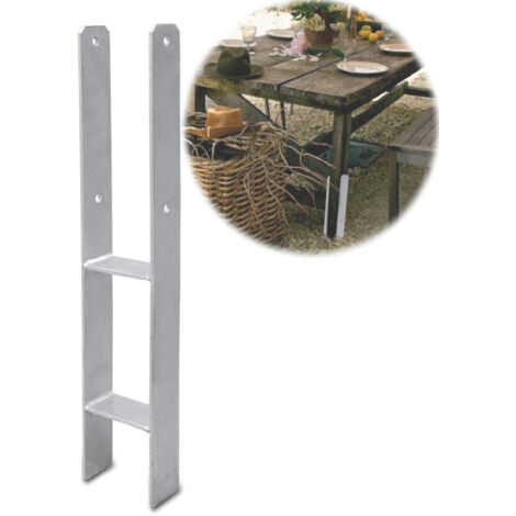 Randaco 1X H-Anchor Post Support Carport Post Anchor zincato a caldo durevole 101MM