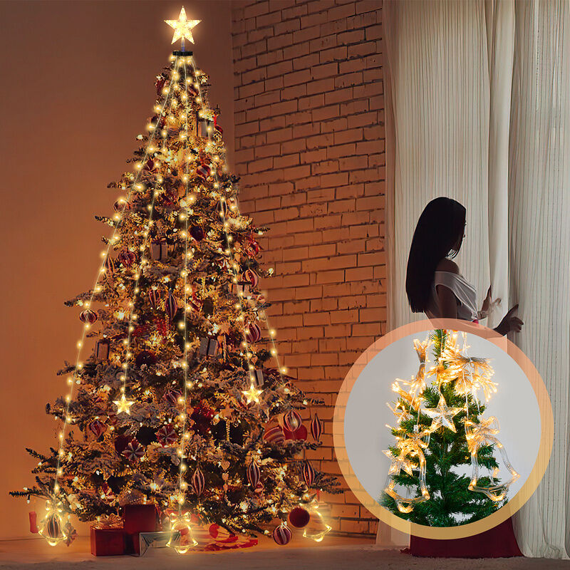 200 led luci dell'albero di Natale con anello