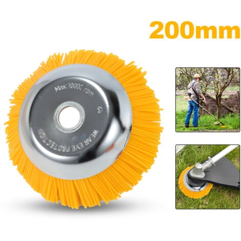 Randaco 25.4x200mm spazzola conica, utilizzata per marciapiede di pulizia del pavimento della direzione del motore del tosaerba