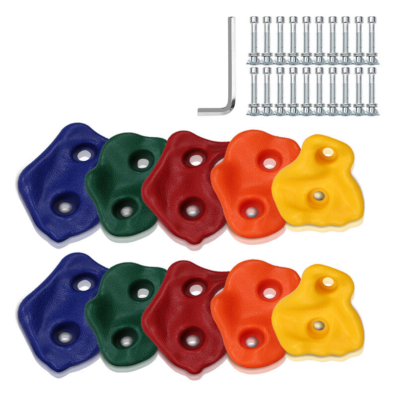 Randaco - Hengda 25X prises d'escalade Mur d'escalade de bloc robustes Enfants Indoor Outdoor