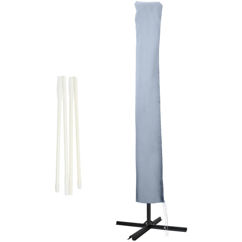 Randaco - swanew 190cm Housse de protection pour parasol housse de protection pour capote housse de parasol, anthracite