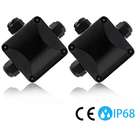Wasserdichte Abzweigdose Verteilerdose Anschlussdose Wasserdicht IP66 2 Wege DE 