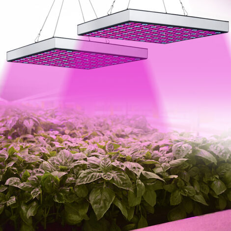 Randaco 2er Pflanzenlampe Vollspektrum 225 LEDs 15W Pflanzenlicht Zimmerpflanzen Wachstumslampe Grow Lampe