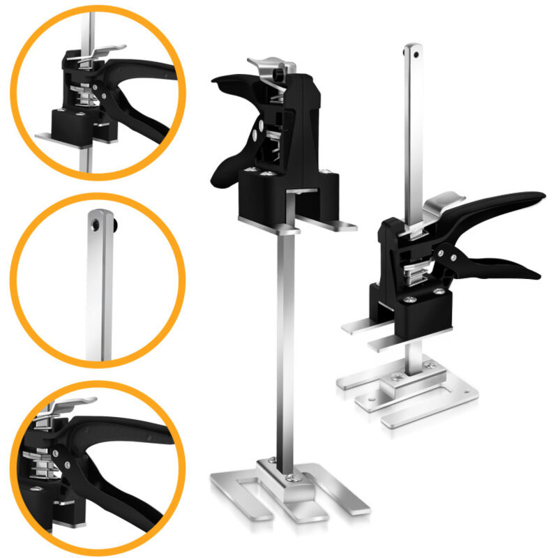 Randaco - einfeben 2x Cric à main Outils à main Lève-armoire Dispositif de levage Multifonctionnel Jusqu'à 240Kg