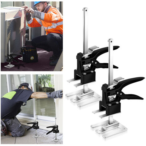 Randaco 2x Martinetto a mano Strumento manuale Sollevatore armadio Dispositivo di sollevamento multifunzionale Fino a 240Kg