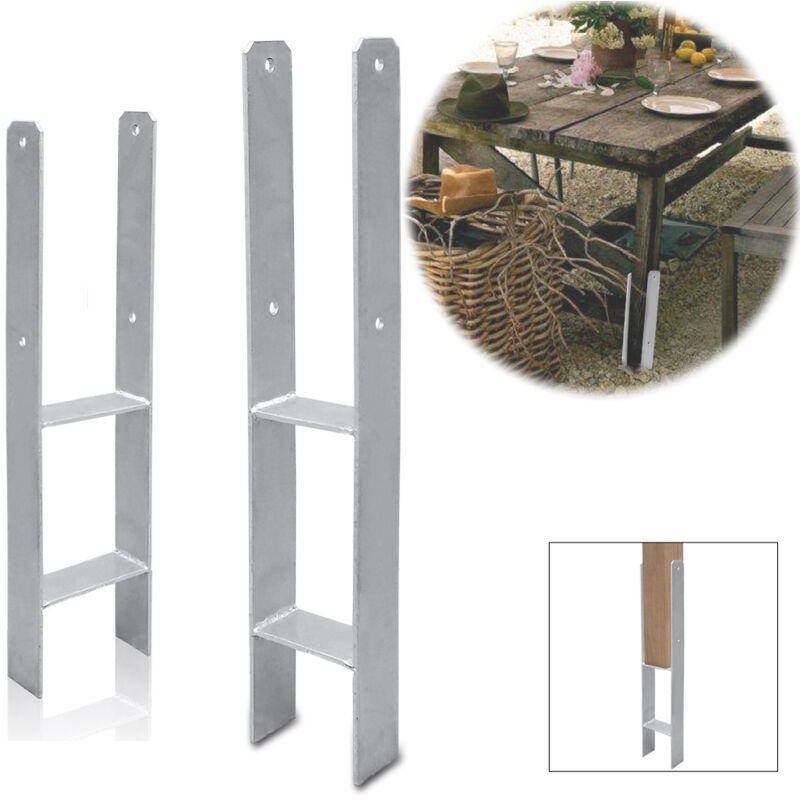 Einfeben 6x support de poteau Ancre de poteau h 600MM pergola pied de poteau support de clôture Ancre